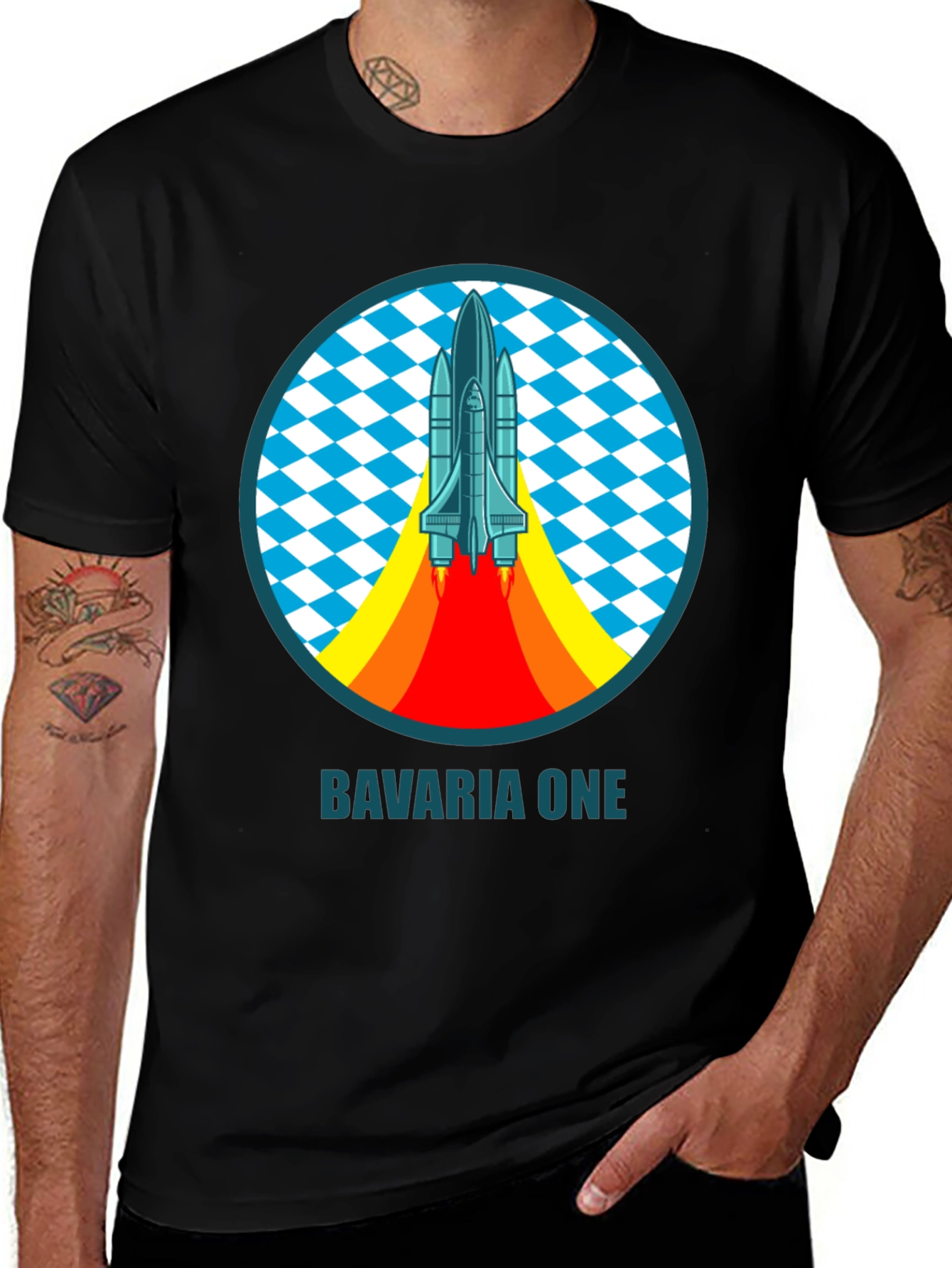Bavaria One Space Shuttle T-Shirt - Retro Design