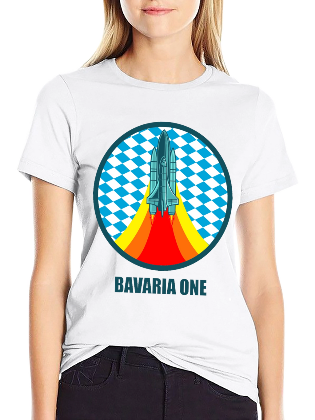 Bavaria One Space Shuttle T-Shirt - Retro Design