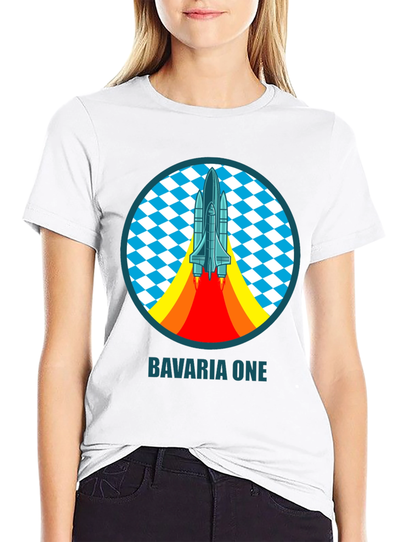 Bavaria One Space Shuttle T-Shirt - Retro Design