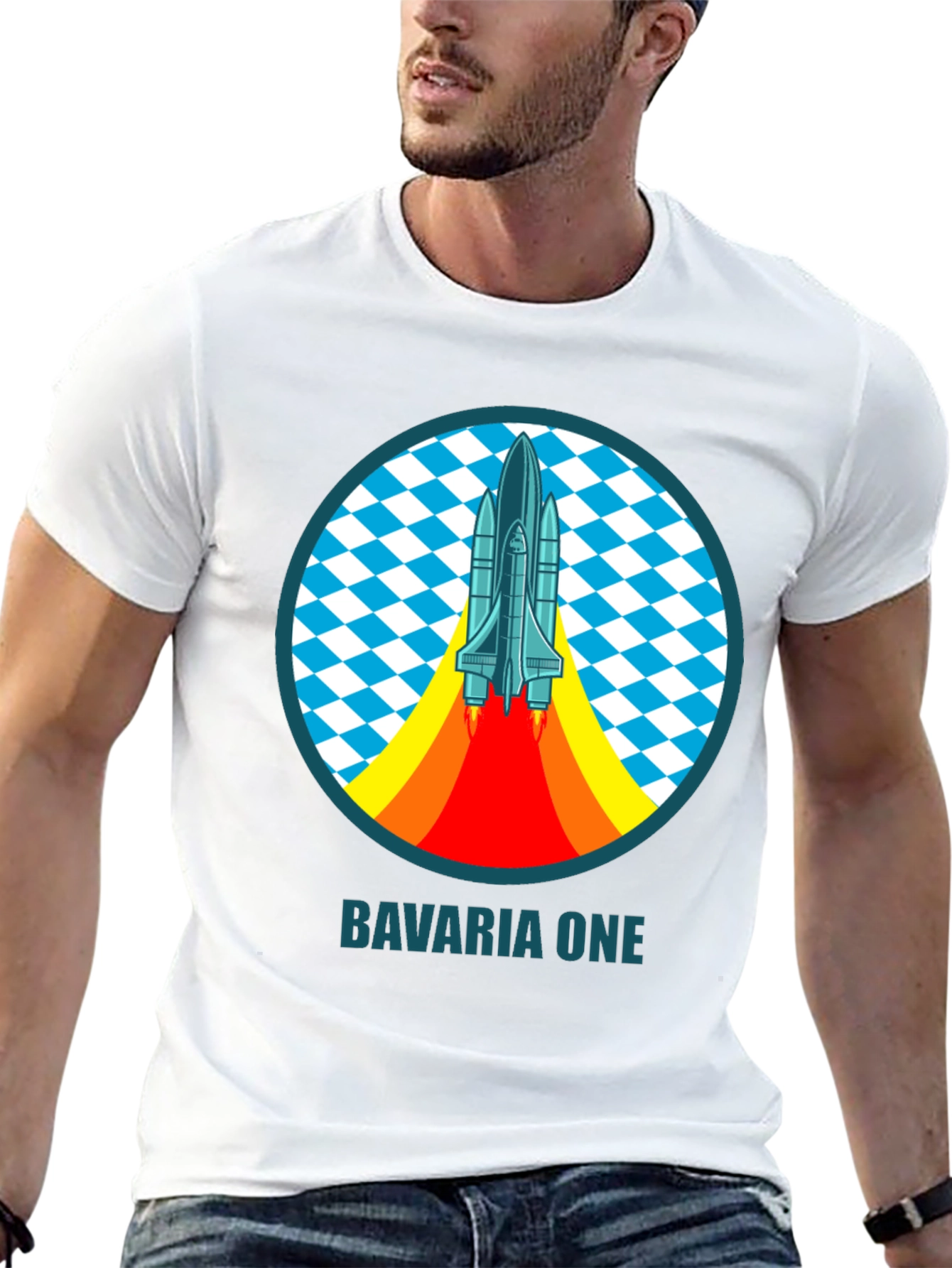 Bavaria One Space Shuttle T-Shirt - Retro Design