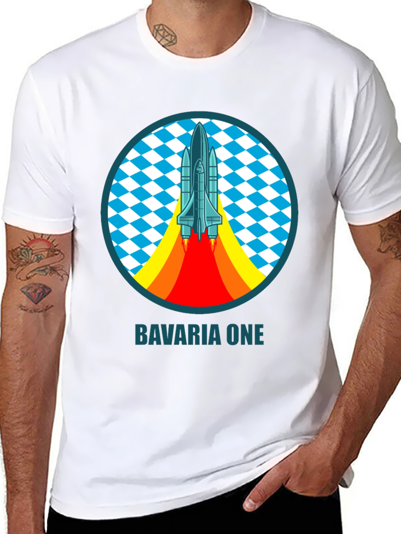 Bavaria One Space Shuttle T-Shirt - Retro Design