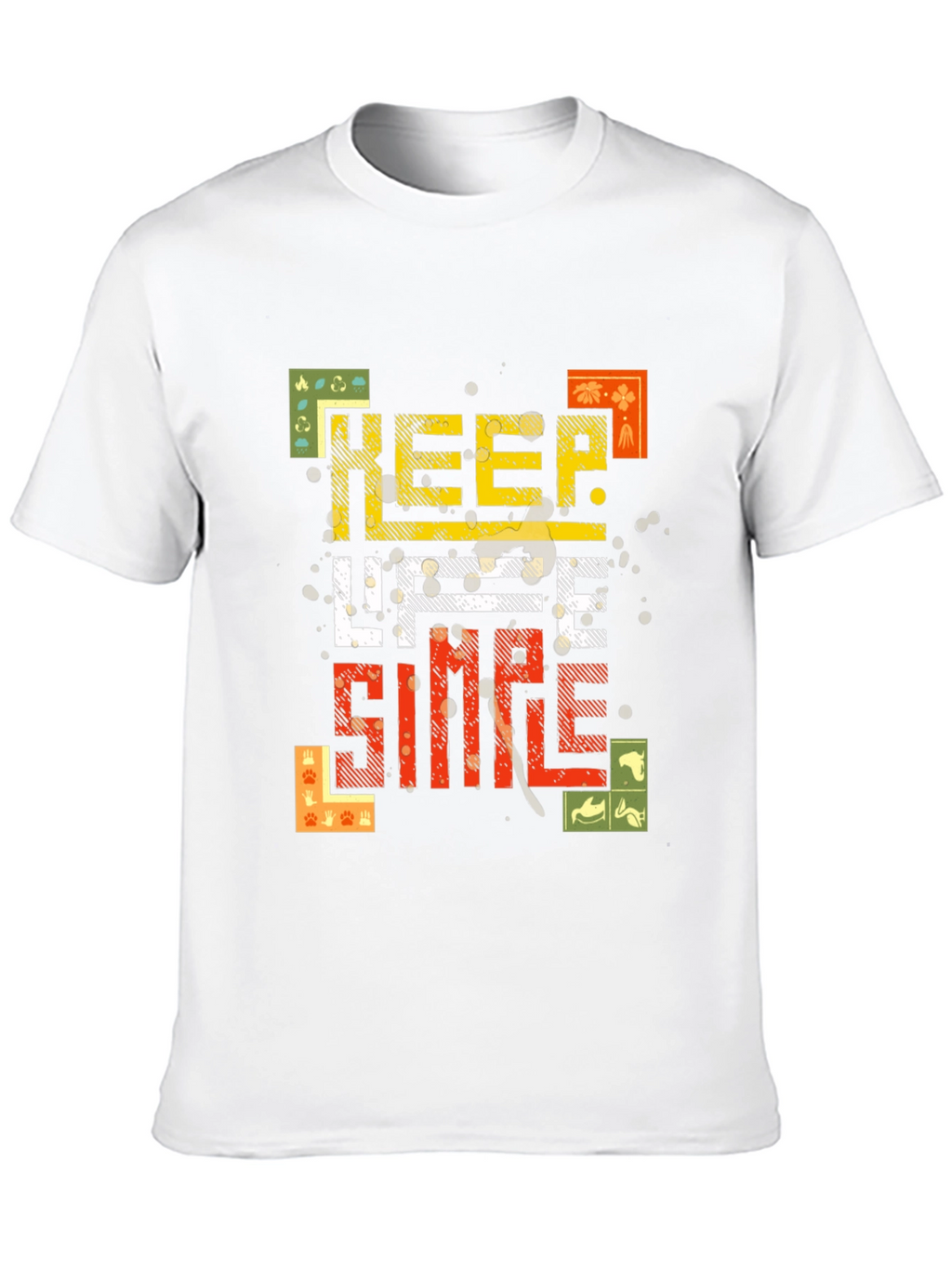 Keep Life Simple Black Graphic Tee