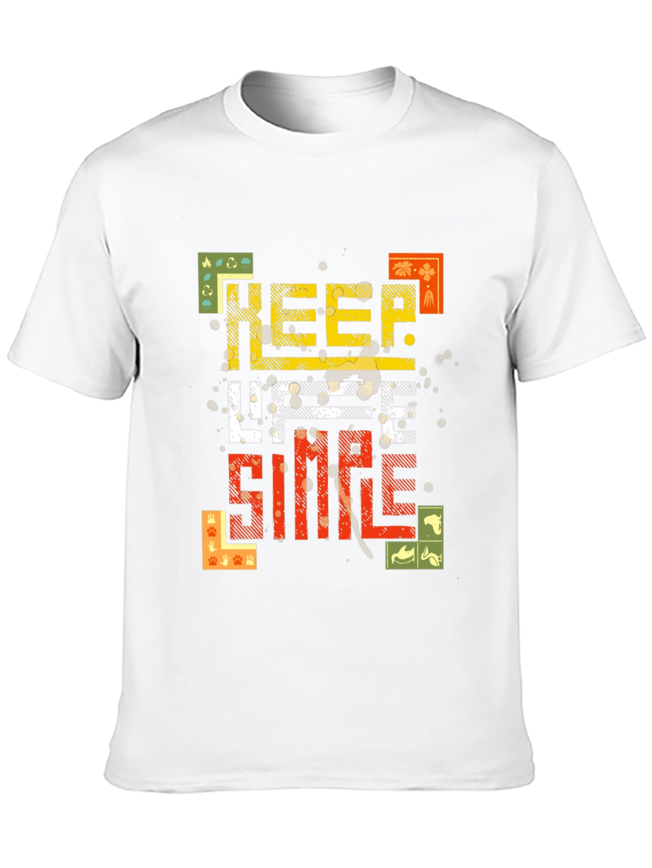 Keep Life Simple Black Graphic Tee