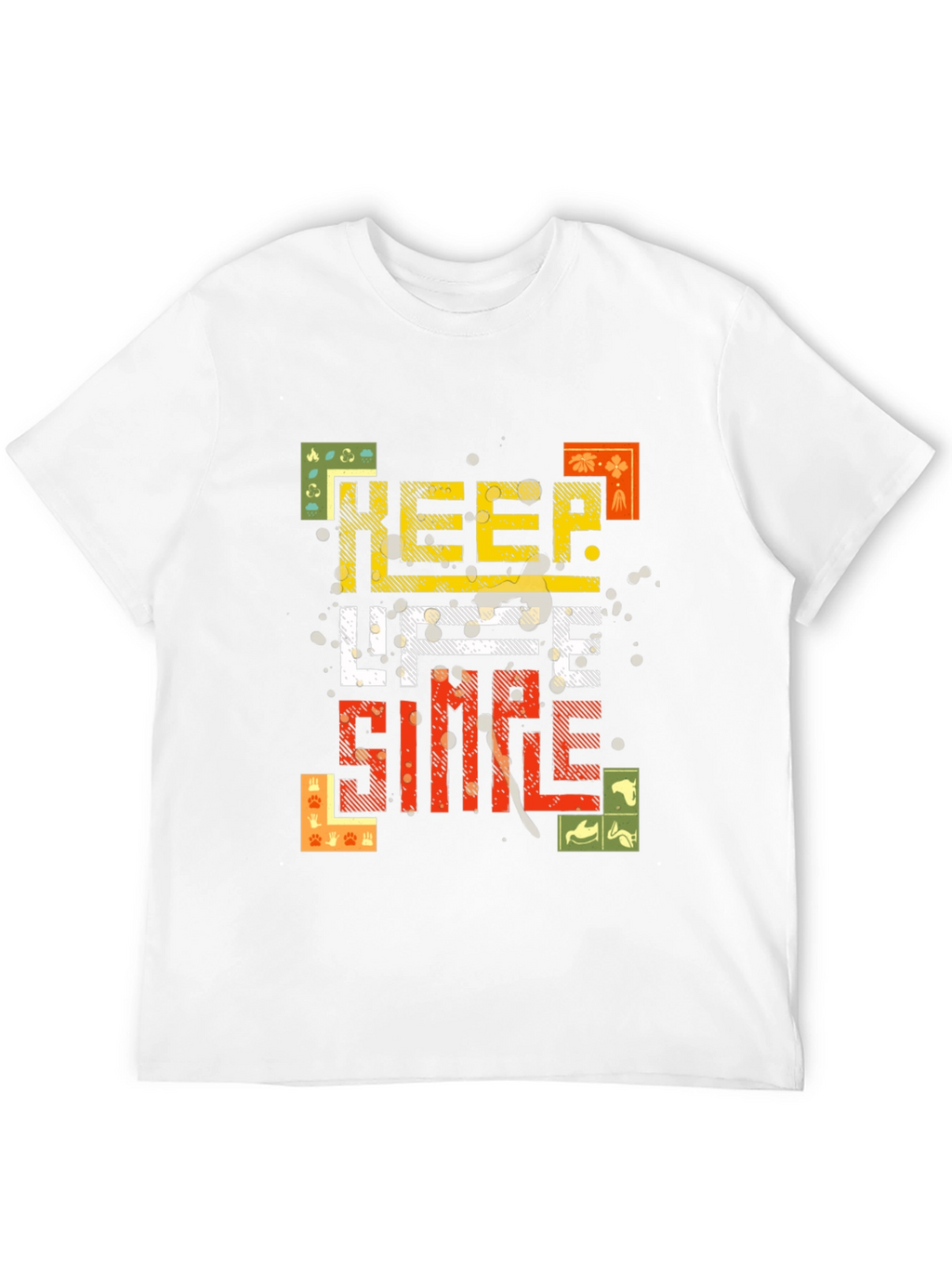 Keep Life Simple Black Graphic Tee