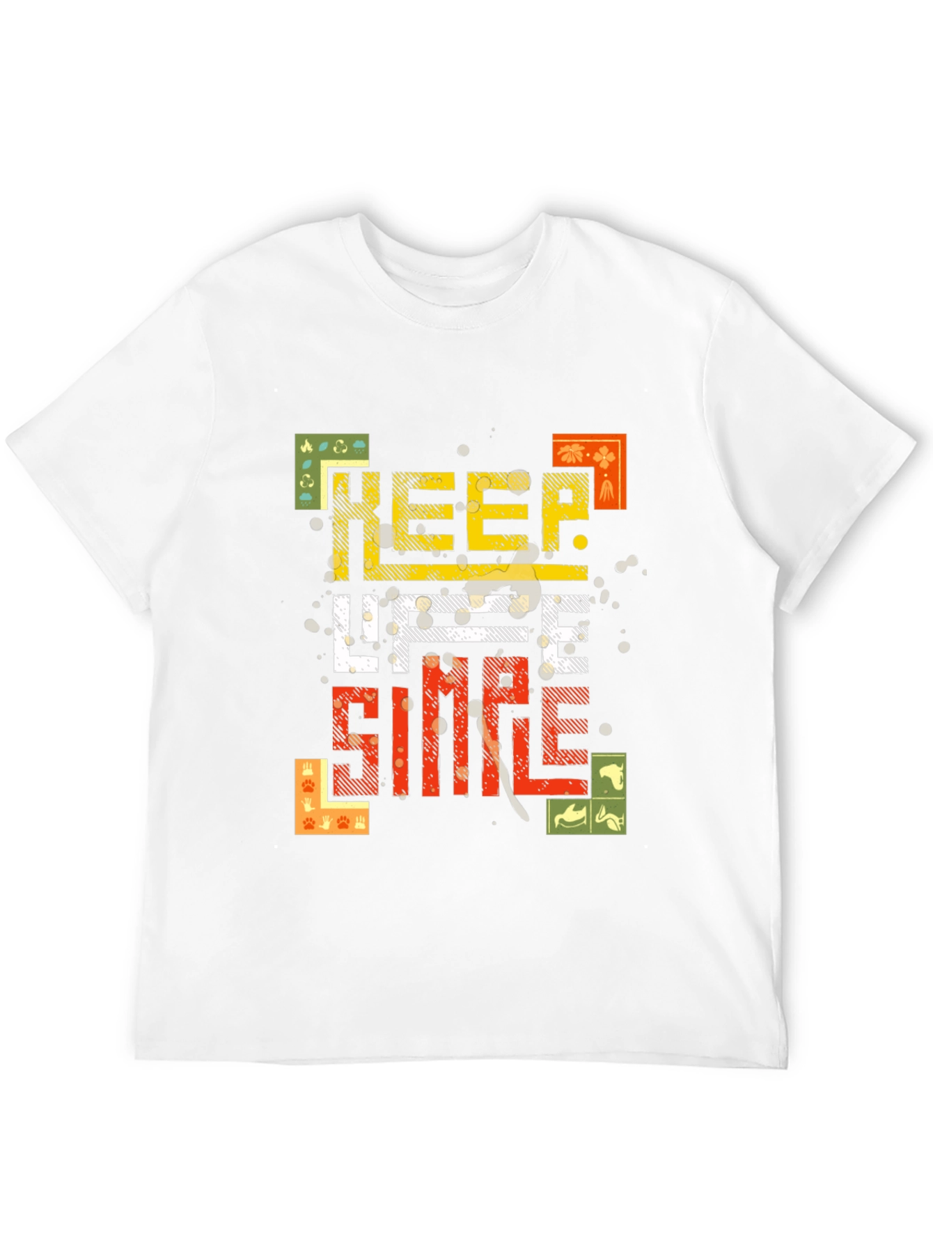 Keep Life Simple Black Graphic Tee