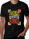 Keep Life Simple Black Graphic Tee