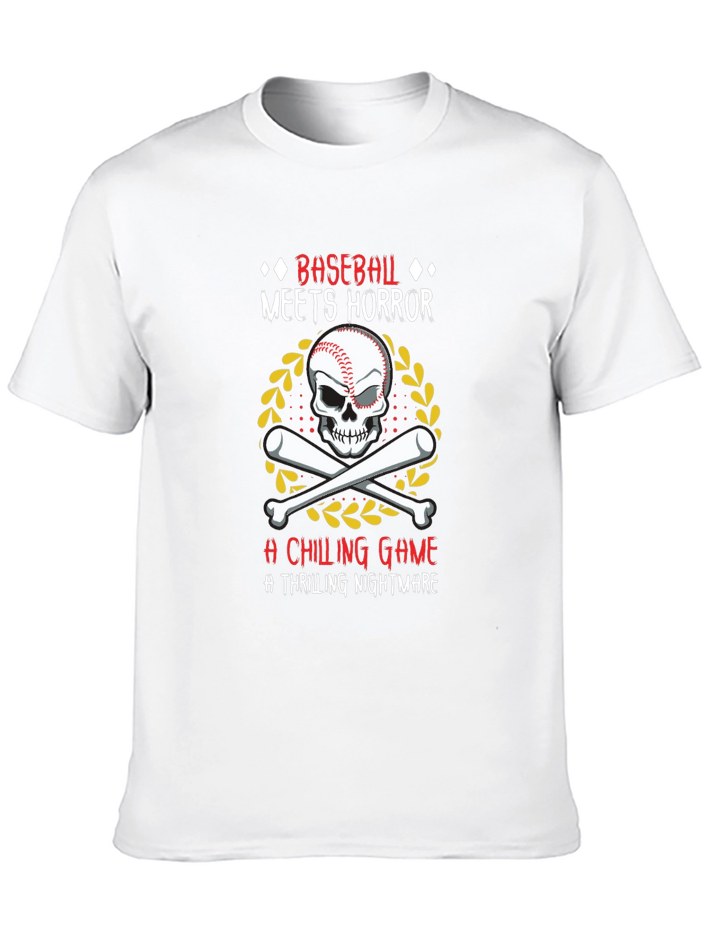 Baseball Meets Horror T-Shirt - Chilling Game