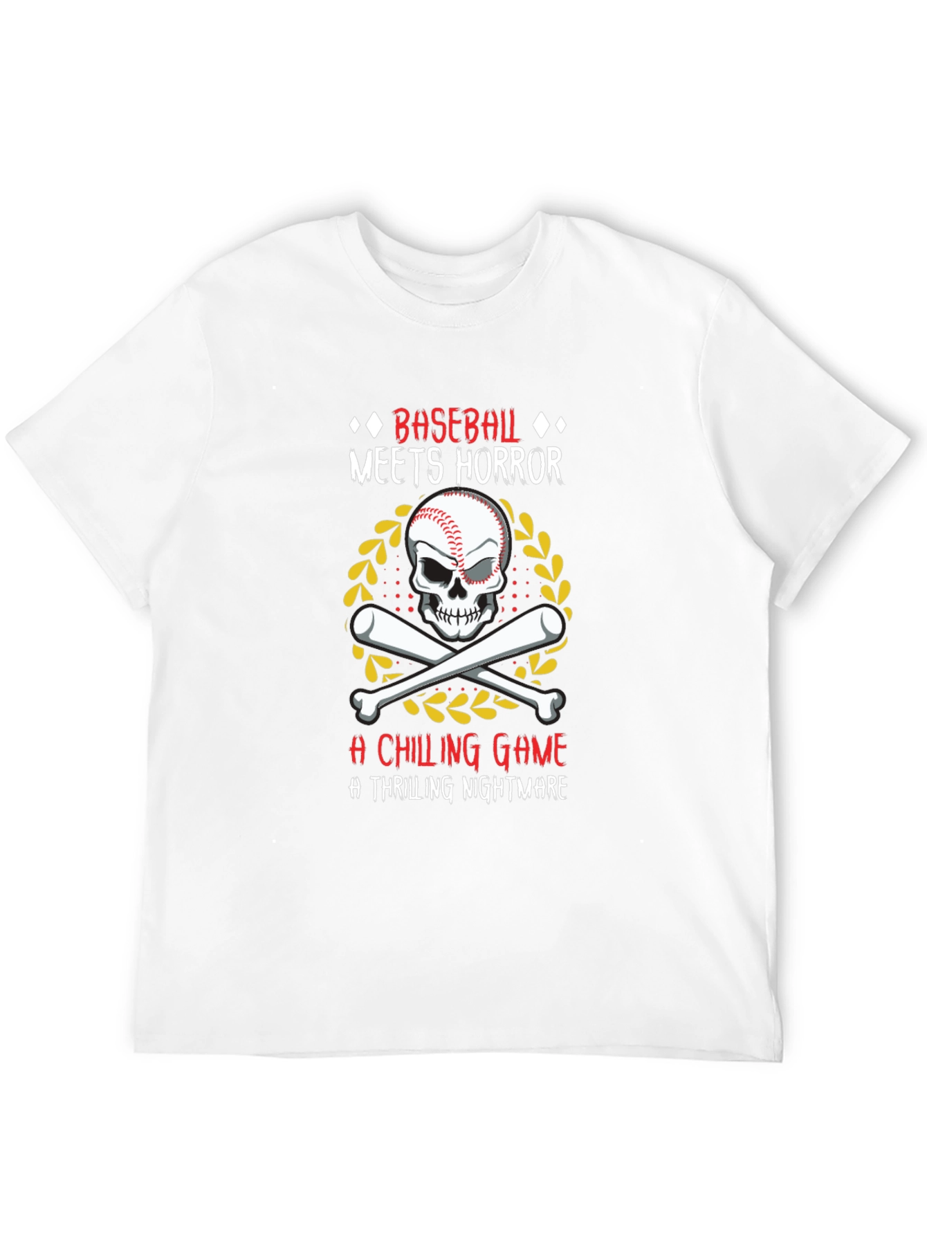 Baseball Meets Horror T-Shirt - Chilling Game