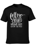 Follow Your Dreams Black Graphic Tee