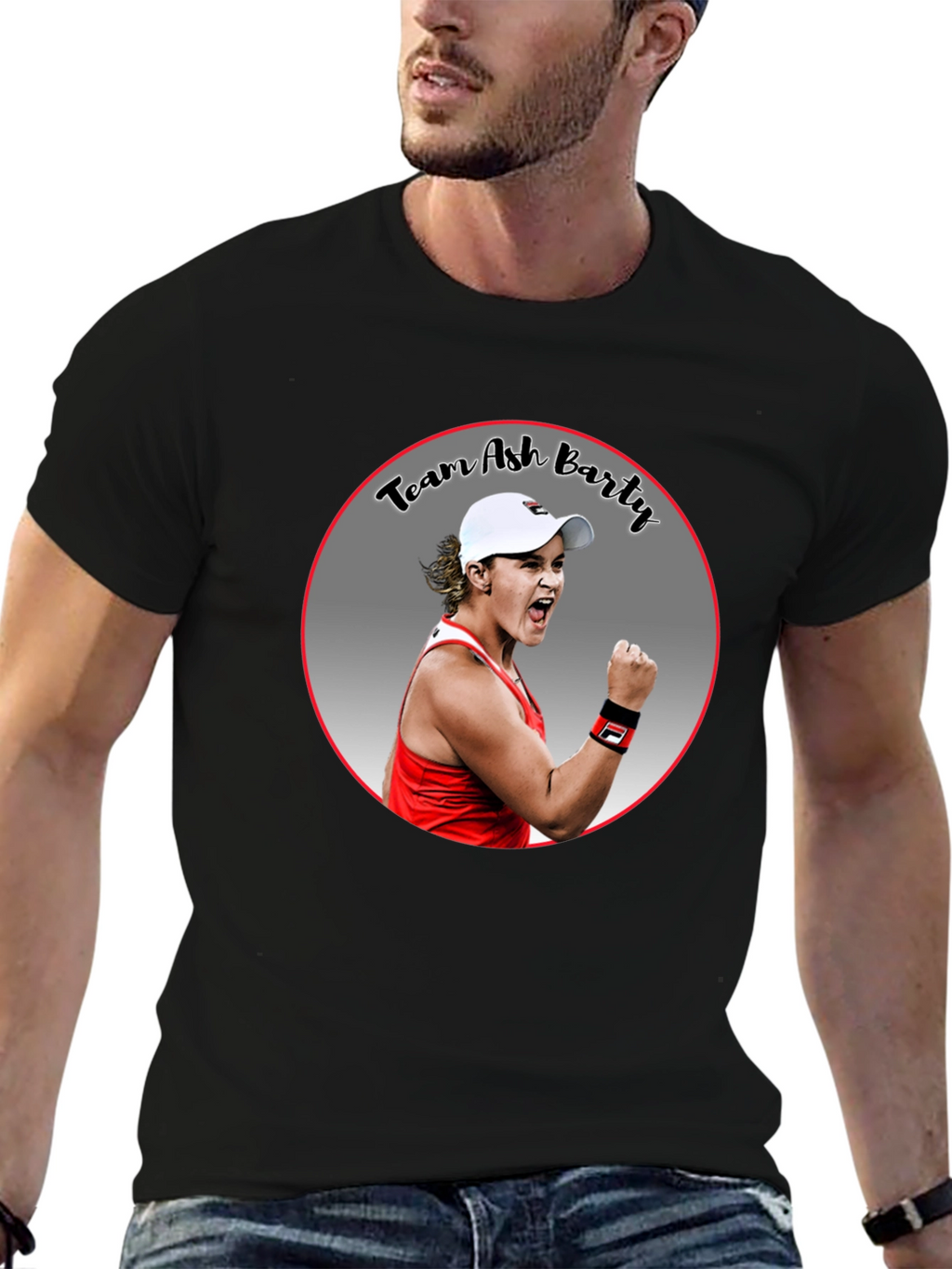 Team Ash Barty T-Shirt Black