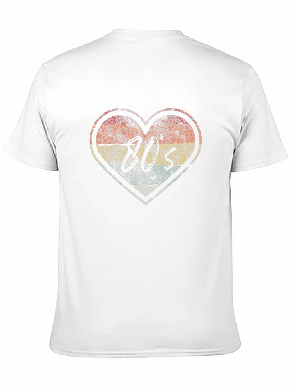 Retro 80s Heart Graphic T-Shirt