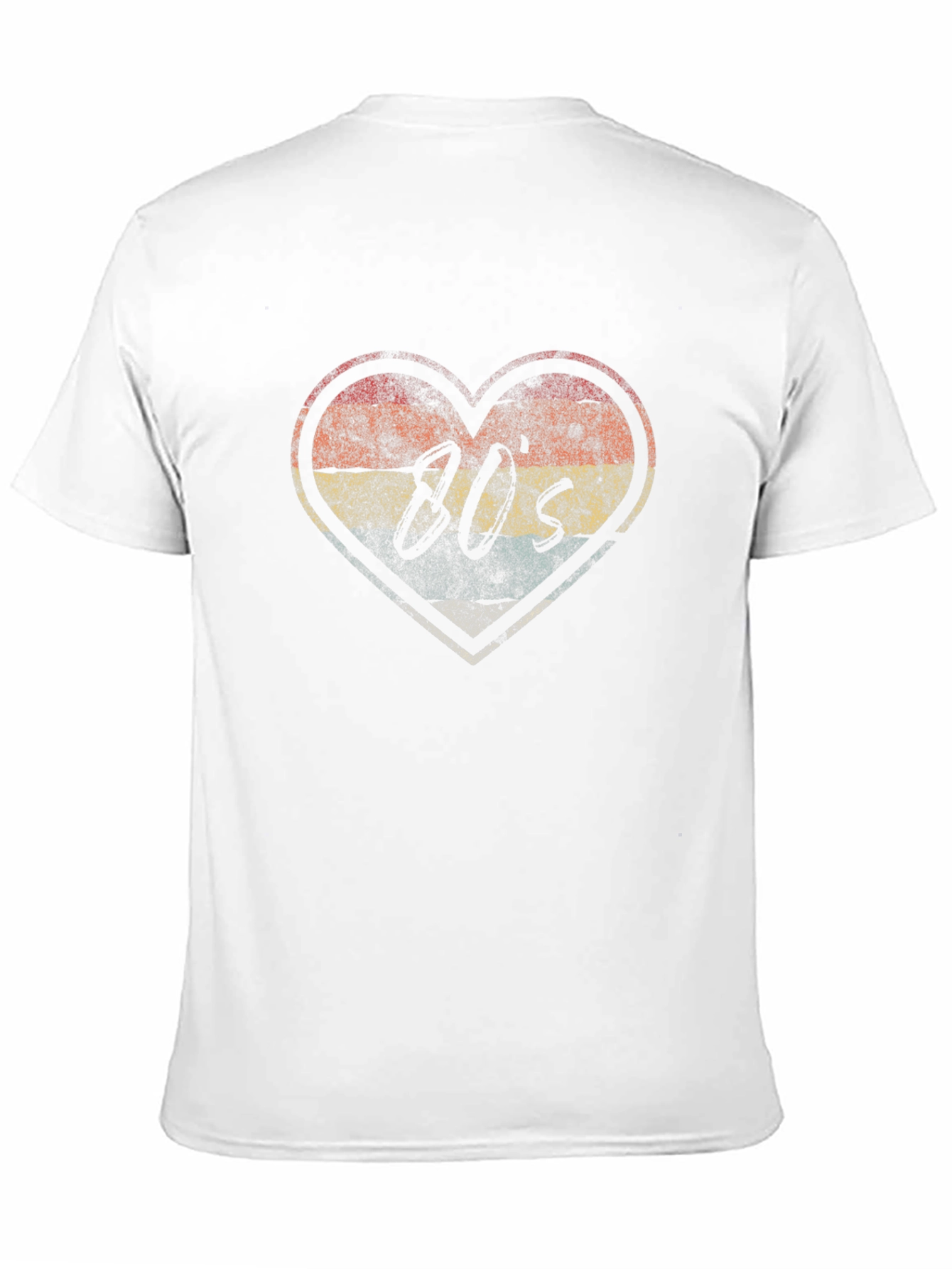 Retro 80s Heart Graphic T-Shirt