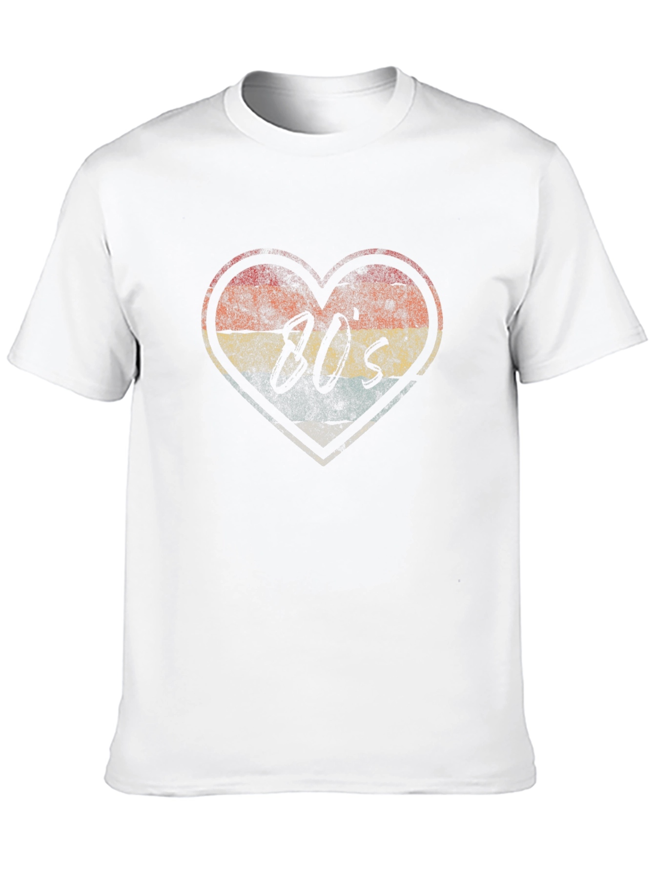 Retro 80s Heart Graphic T-Shirt