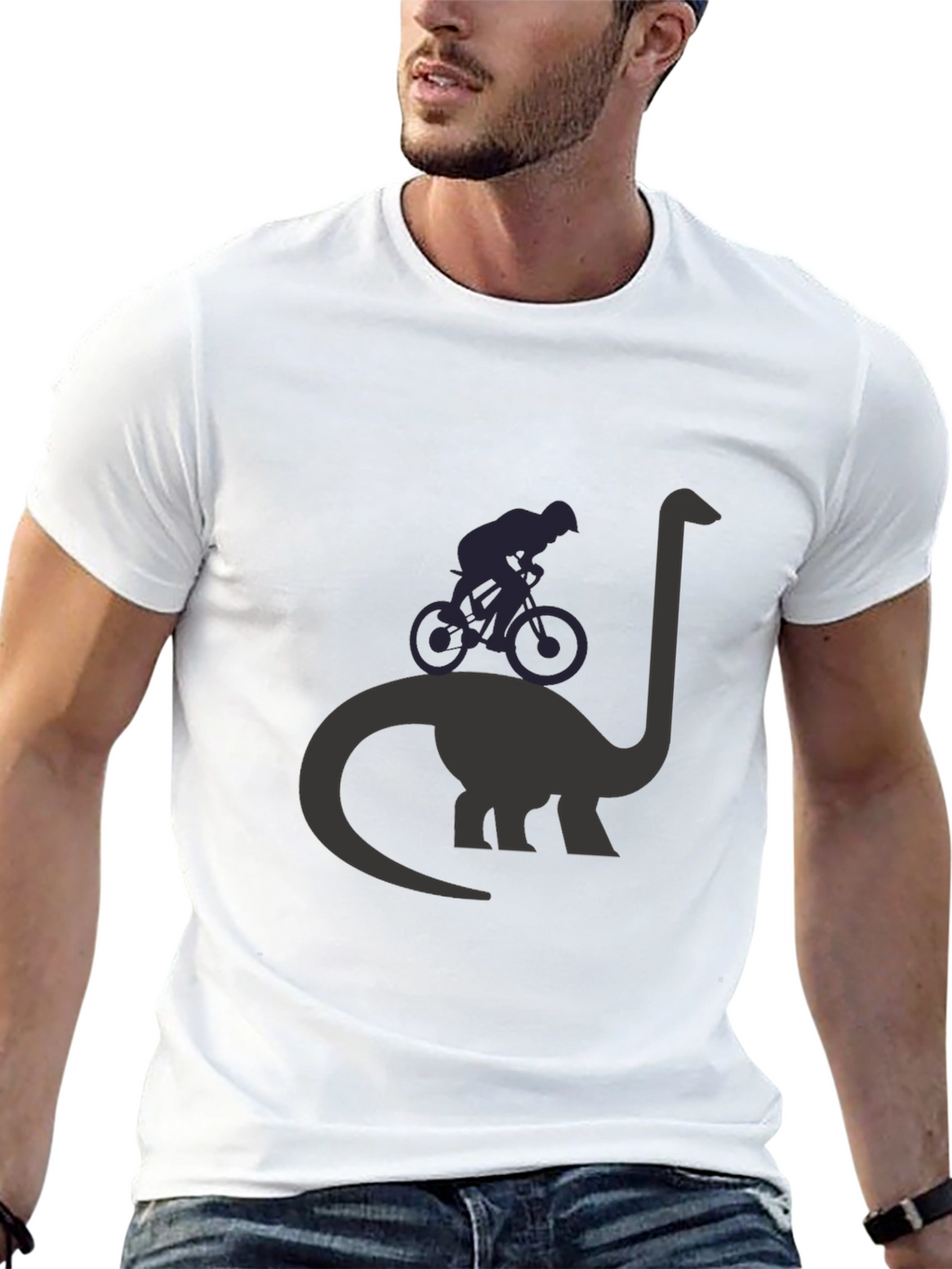 Dino Bike T-Shirt - Black