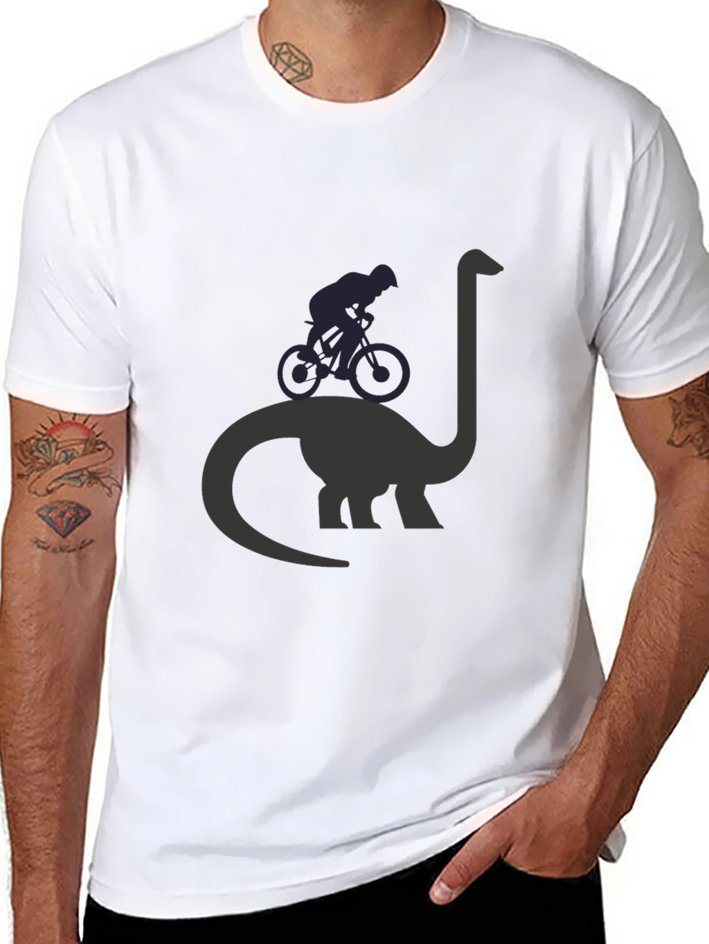 Dino Bike T-Shirt - Black