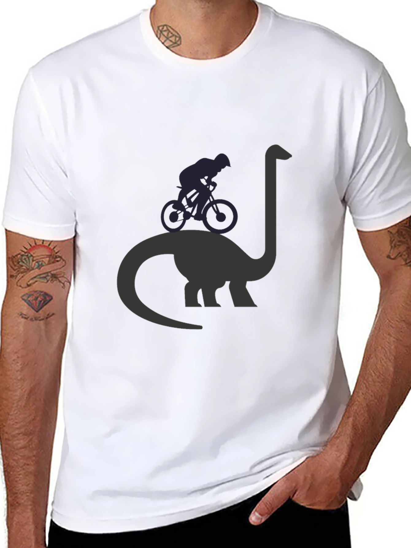 Dino Bike T-Shirt - Black
