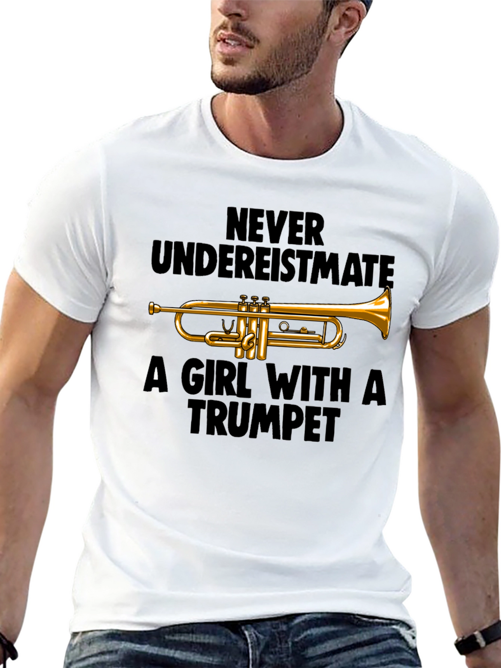 Never Underestimate Trumpet Player T-Shirt