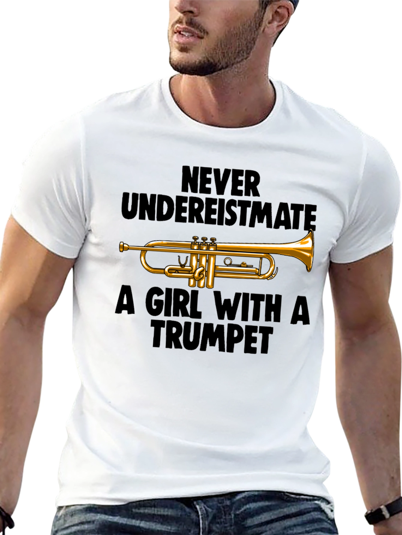 Never Underestimate Trumpet Player T-Shirt