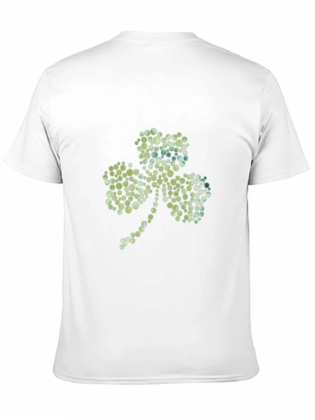 Shamrock Dot Pattern Black T-Shirt