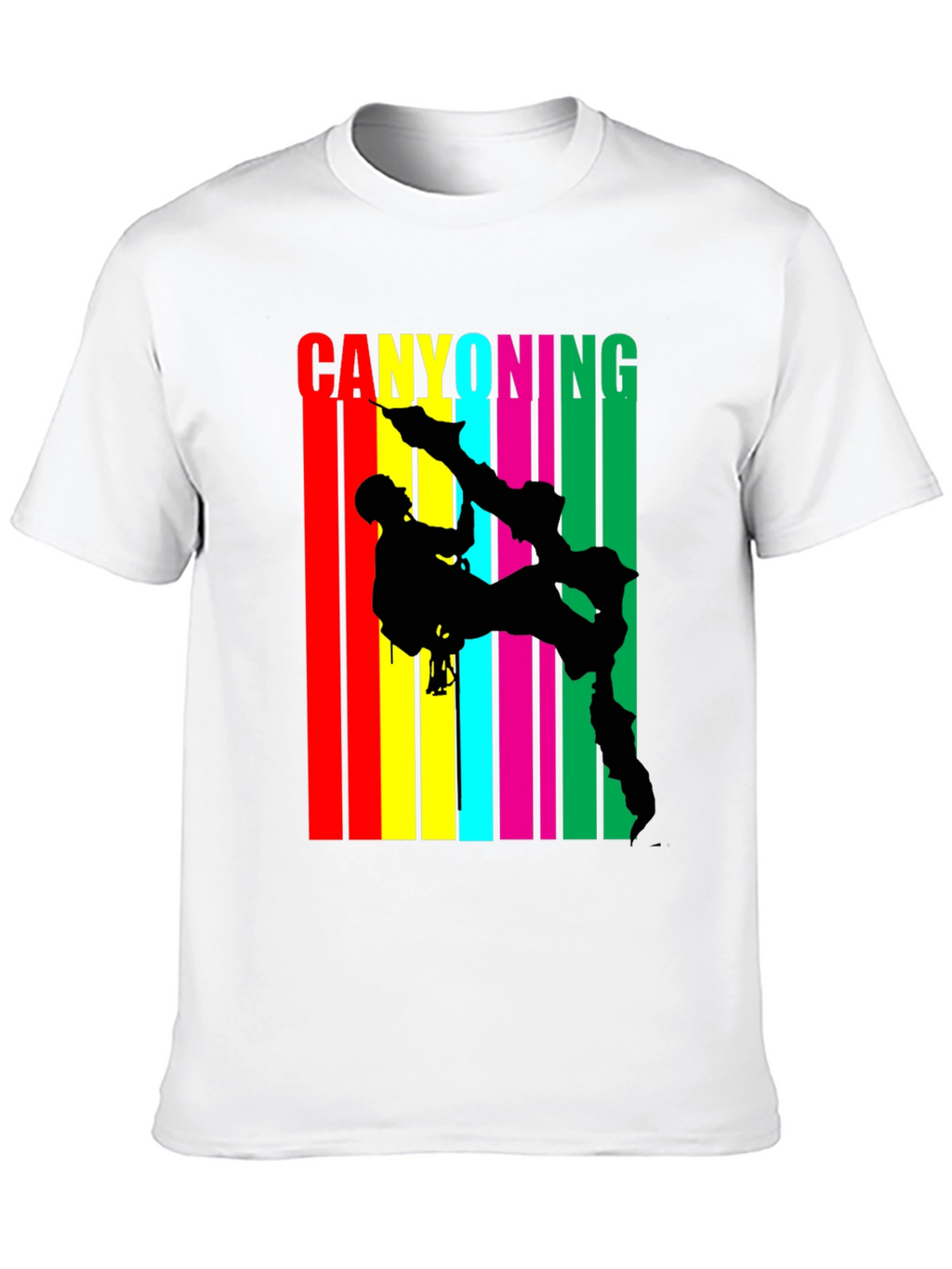 Canyoning Adventure Black T-Shirt