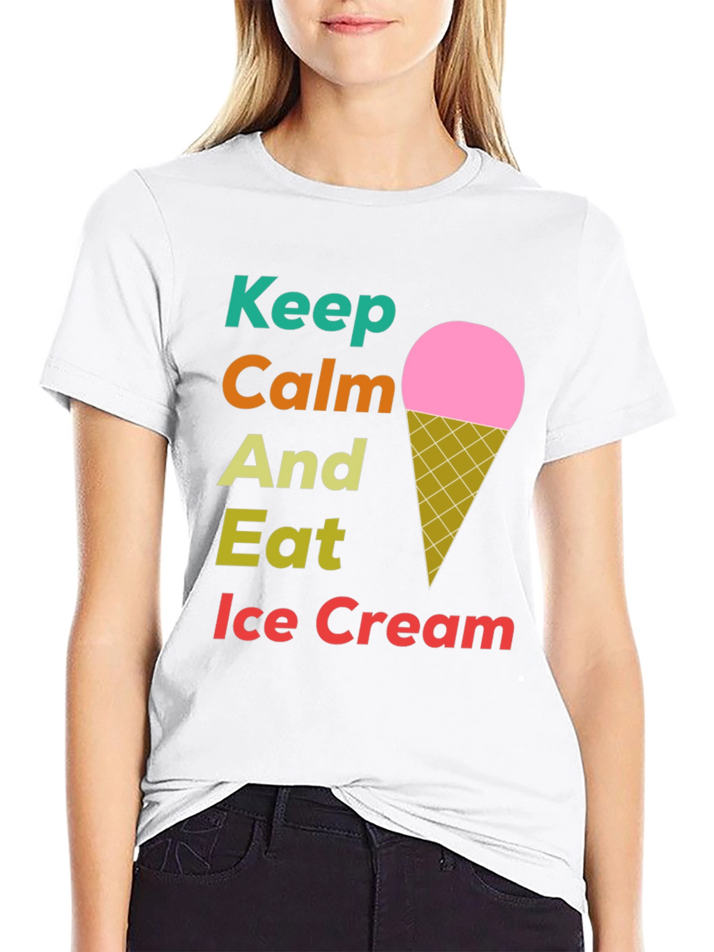 Keep Calm Eat Ice Cream T-Shirt
