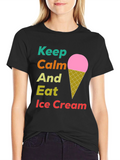 Keep Calm Eat Ice Cream T-Shirt