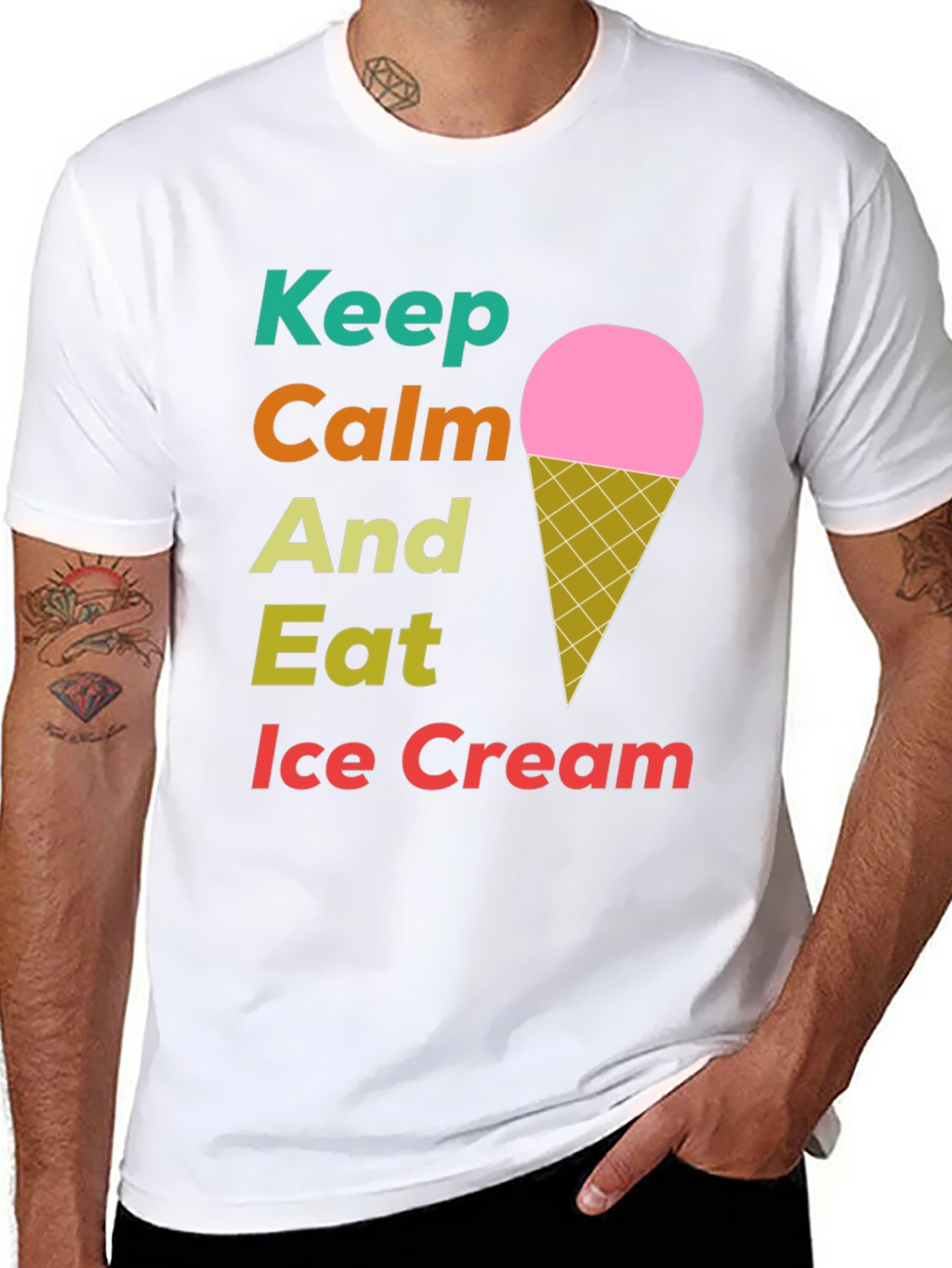Keep Calm Eat Ice Cream T-Shirt