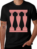 Modern Balustrade Black T-Shirt