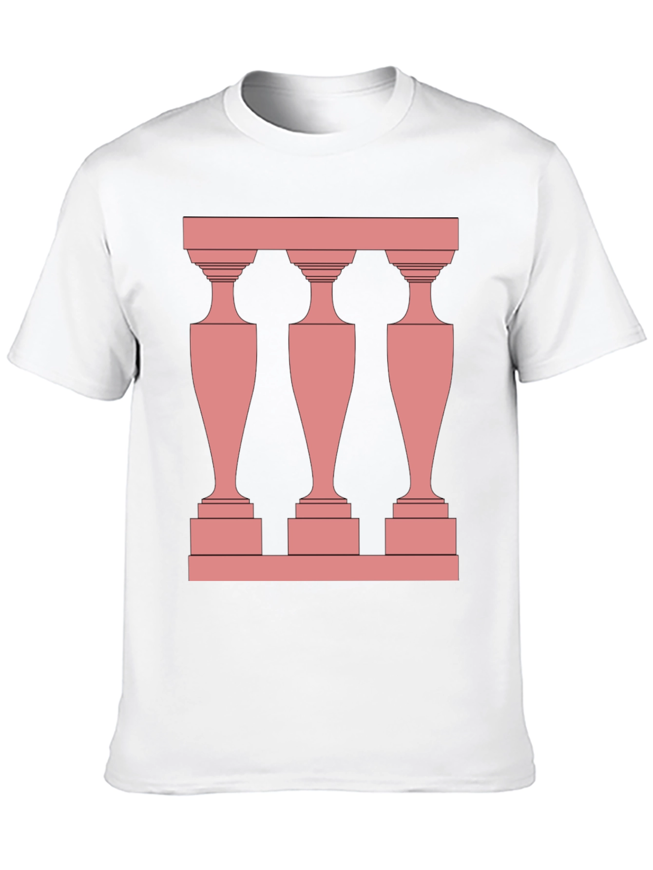 Modern Balustrade Black T-Shirt
