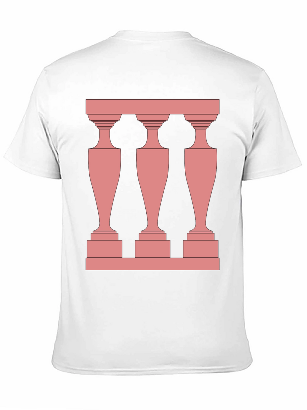 Modern Balustrade Black T-Shirt