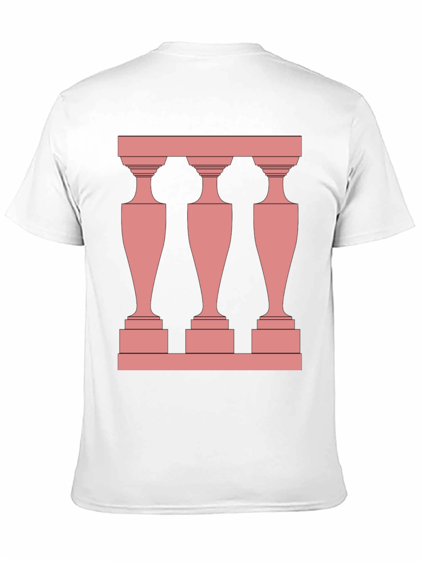 Modern Balustrade Black T-Shirt