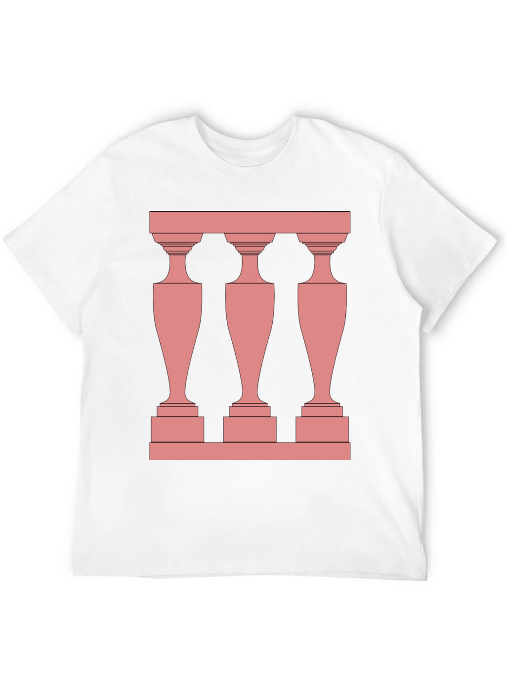 Modern Balustrade Black T-Shirt