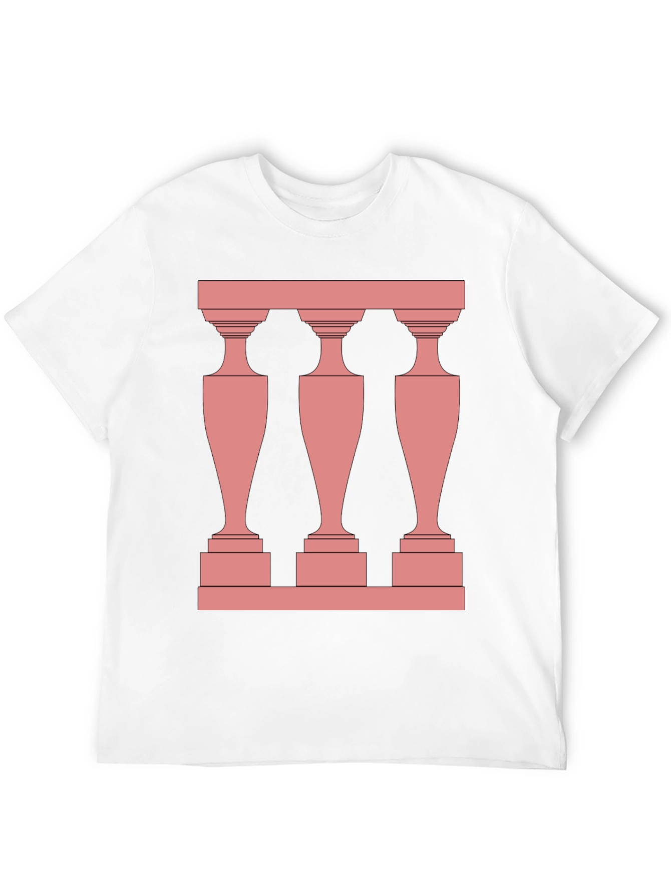 Modern Balustrade Black T-Shirt