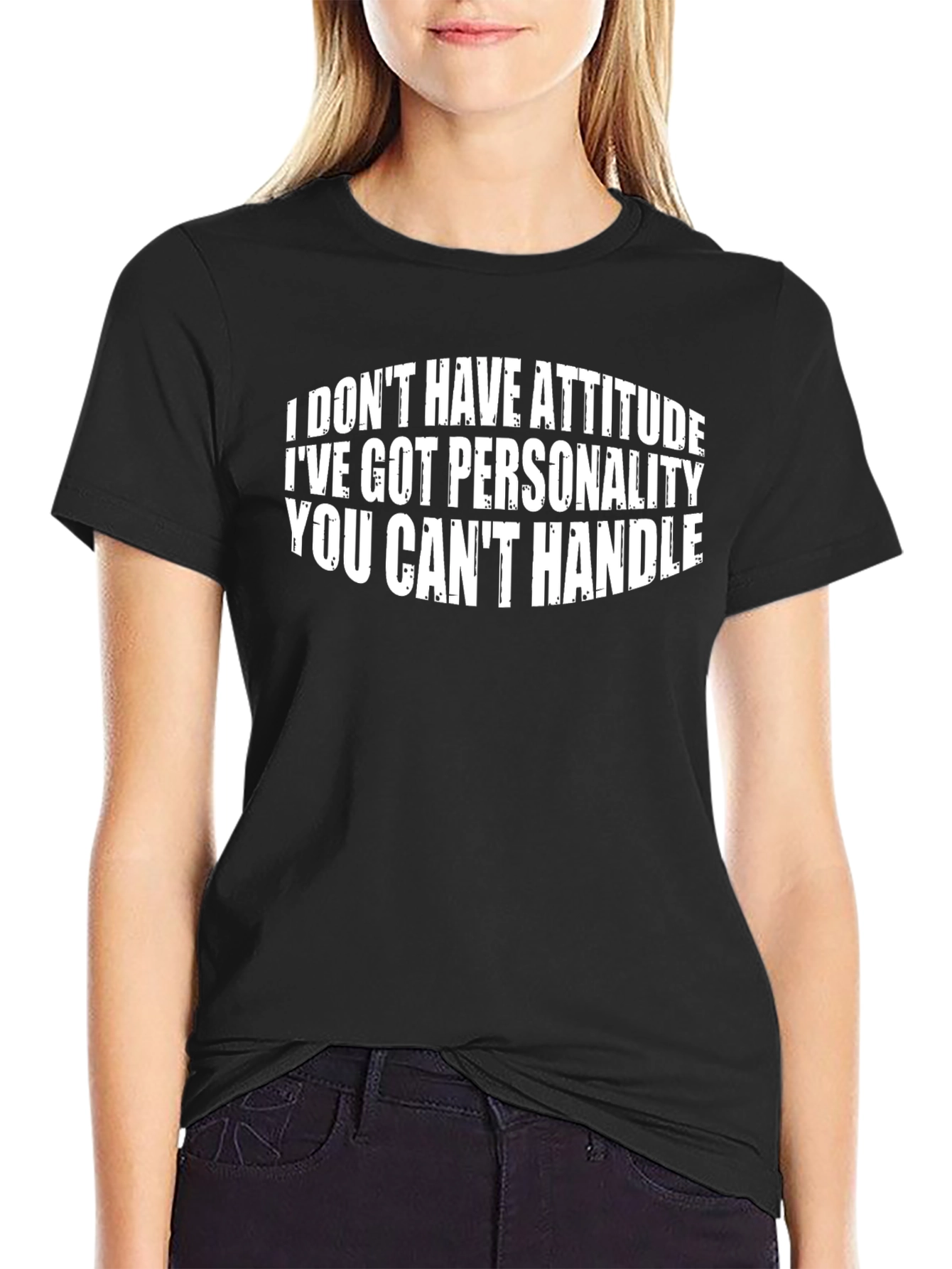 Attitude Funny Slogan Black T-Shirt