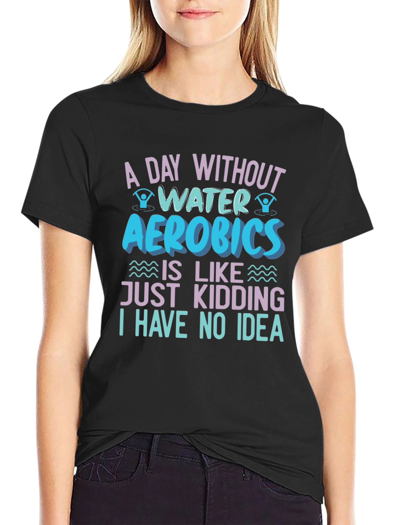 Water Aerobics Graphic T-Shirt - Funny Workout Tee