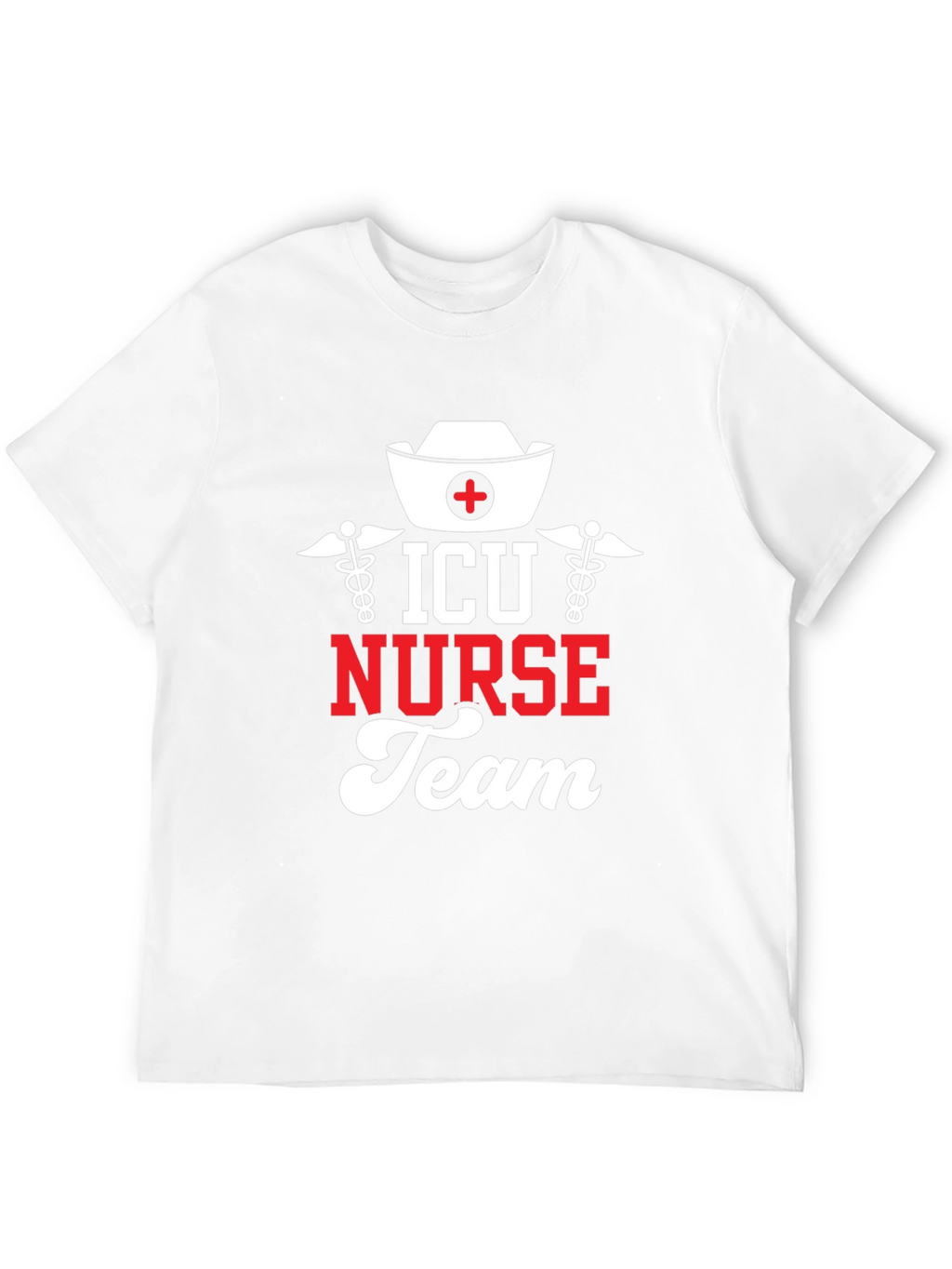 ICU Nurse Team Black Graphic Tee