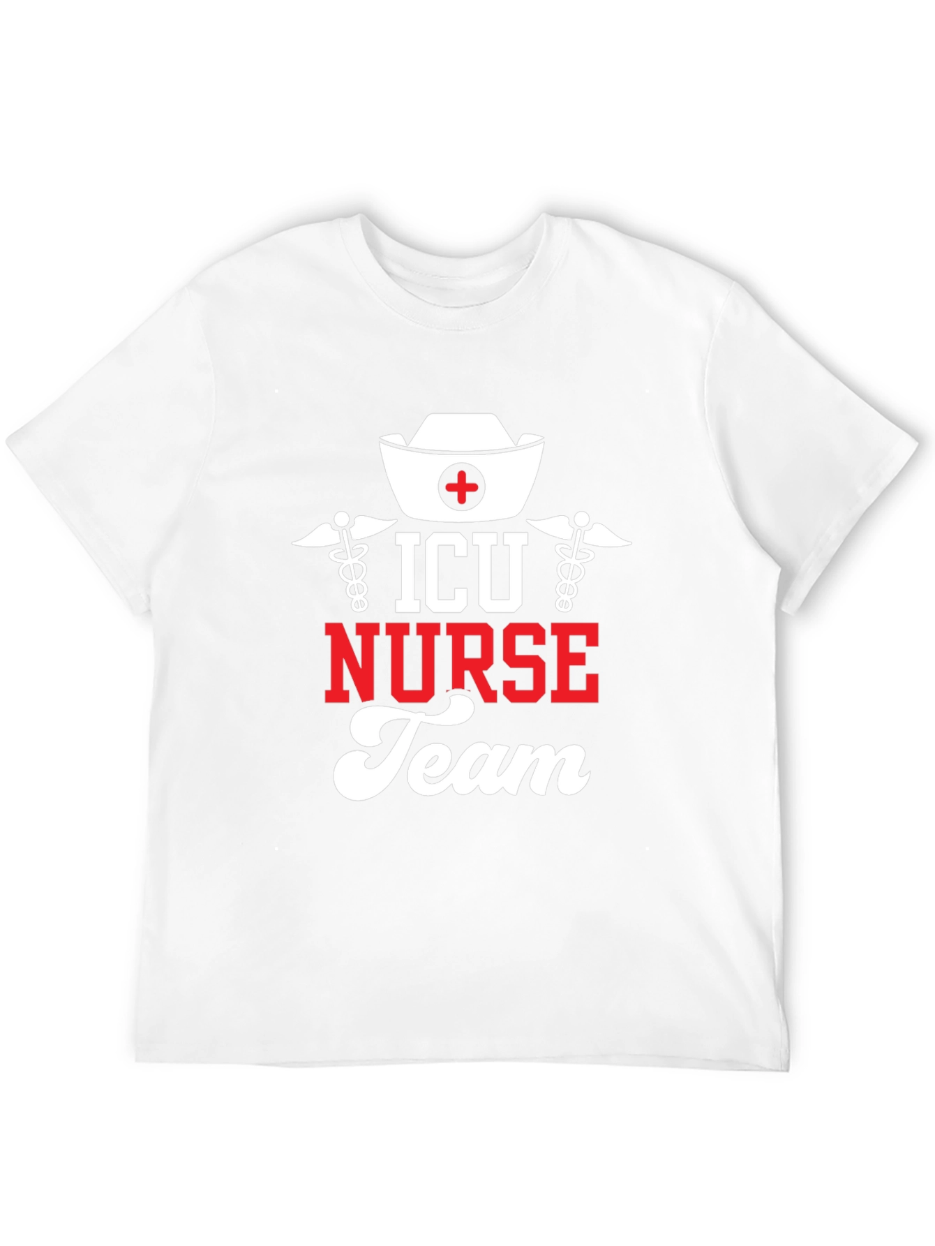 ICU Nurse Team Black Graphic Tee
