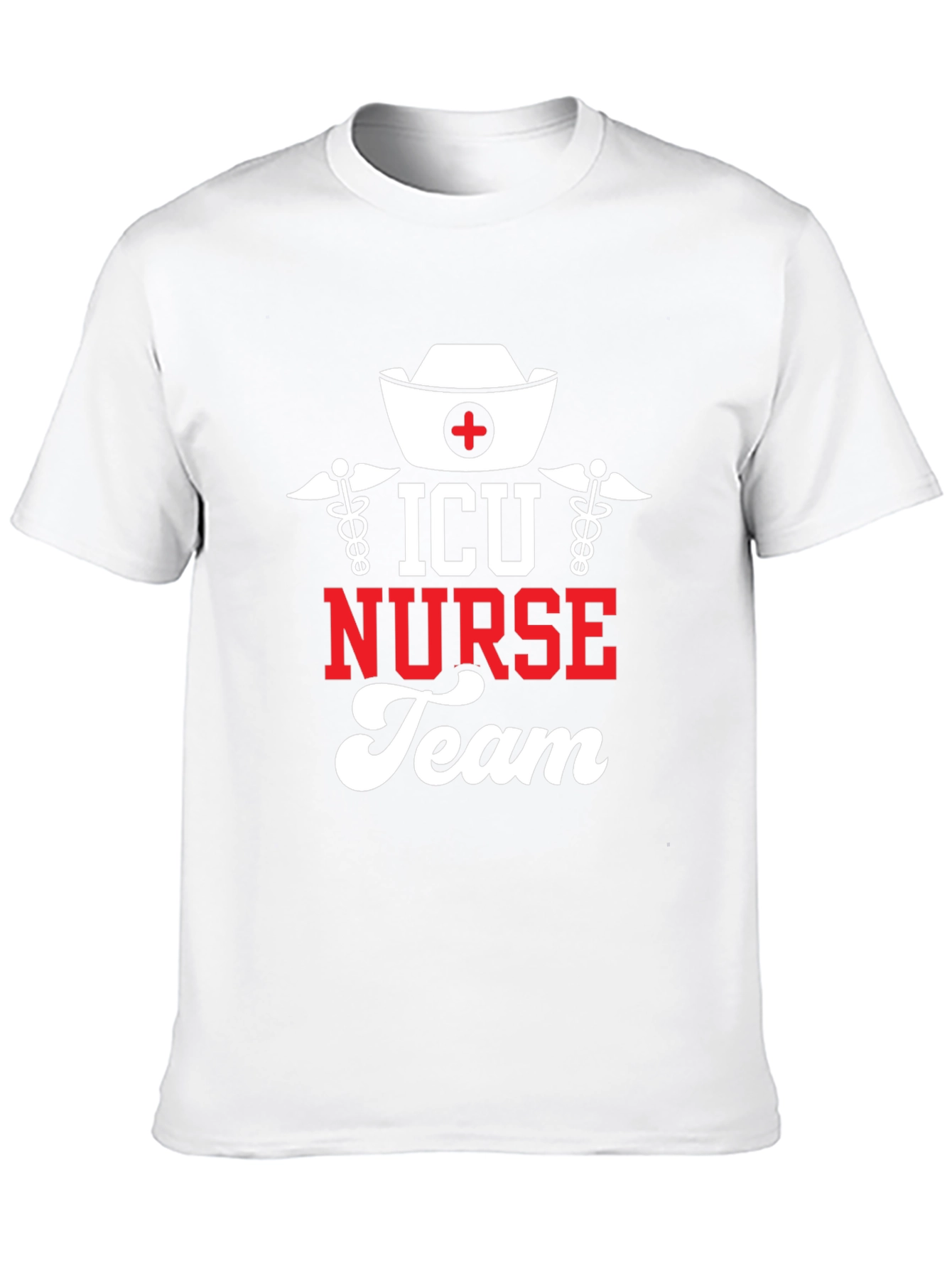 ICU Nurse Team Black Graphic Tee