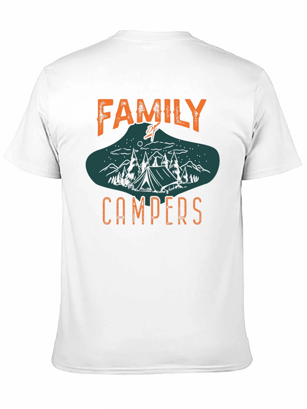 Family Campers Black Graphic Tee