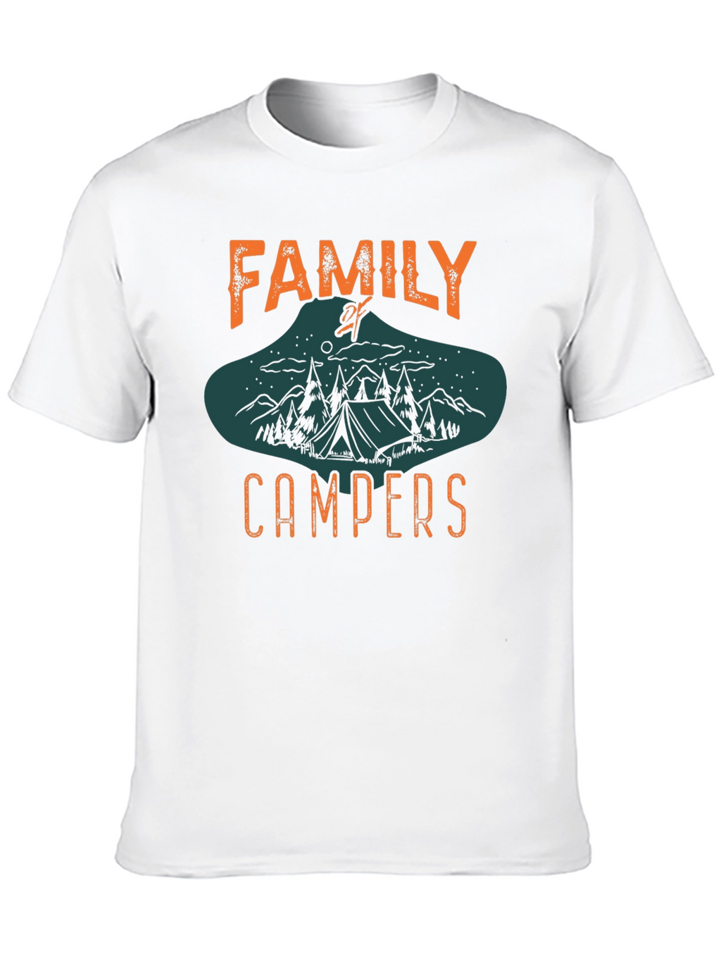 Family Campers Black Graphic Tee