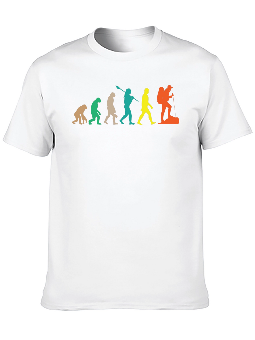 Hiking Evolution Graphic T-Shirt - Black
