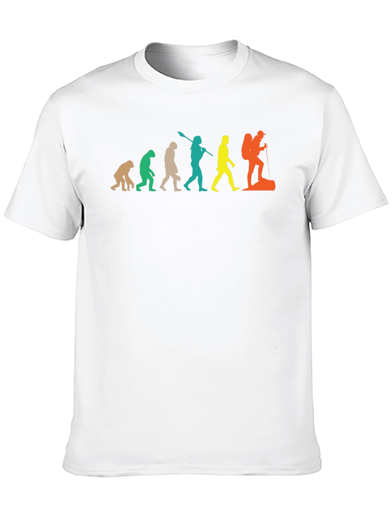 Hiking Evolution Graphic T-Shirt - Black