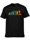 Hiking Evolution Graphic T-Shirt - Black