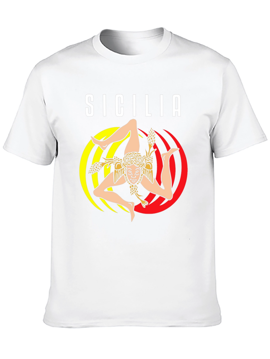 Sicilia Trinacria T-Shirt Italy Souvenir Tee