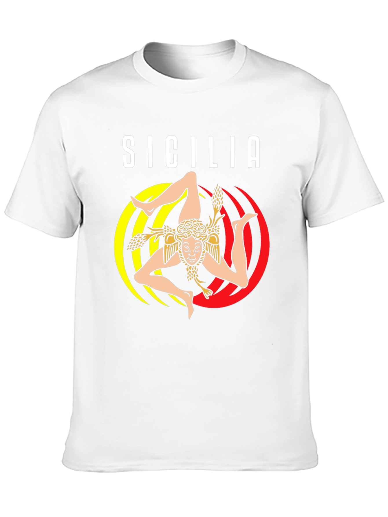 Sicilia Trinacria T-Shirt Italy Souvenir Tee