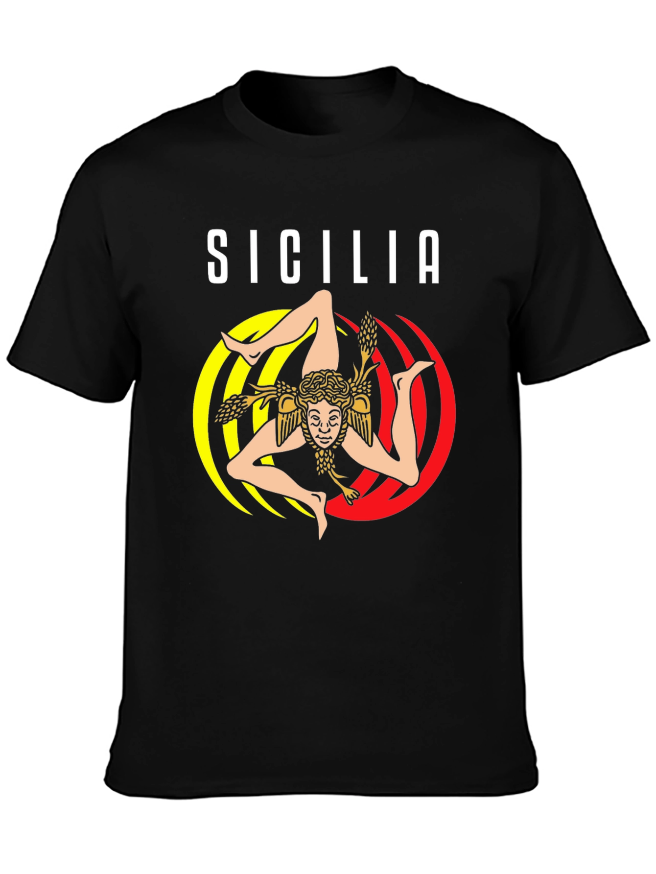 Sicilia Trinacria T-Shirt Italy Souvenir Tee