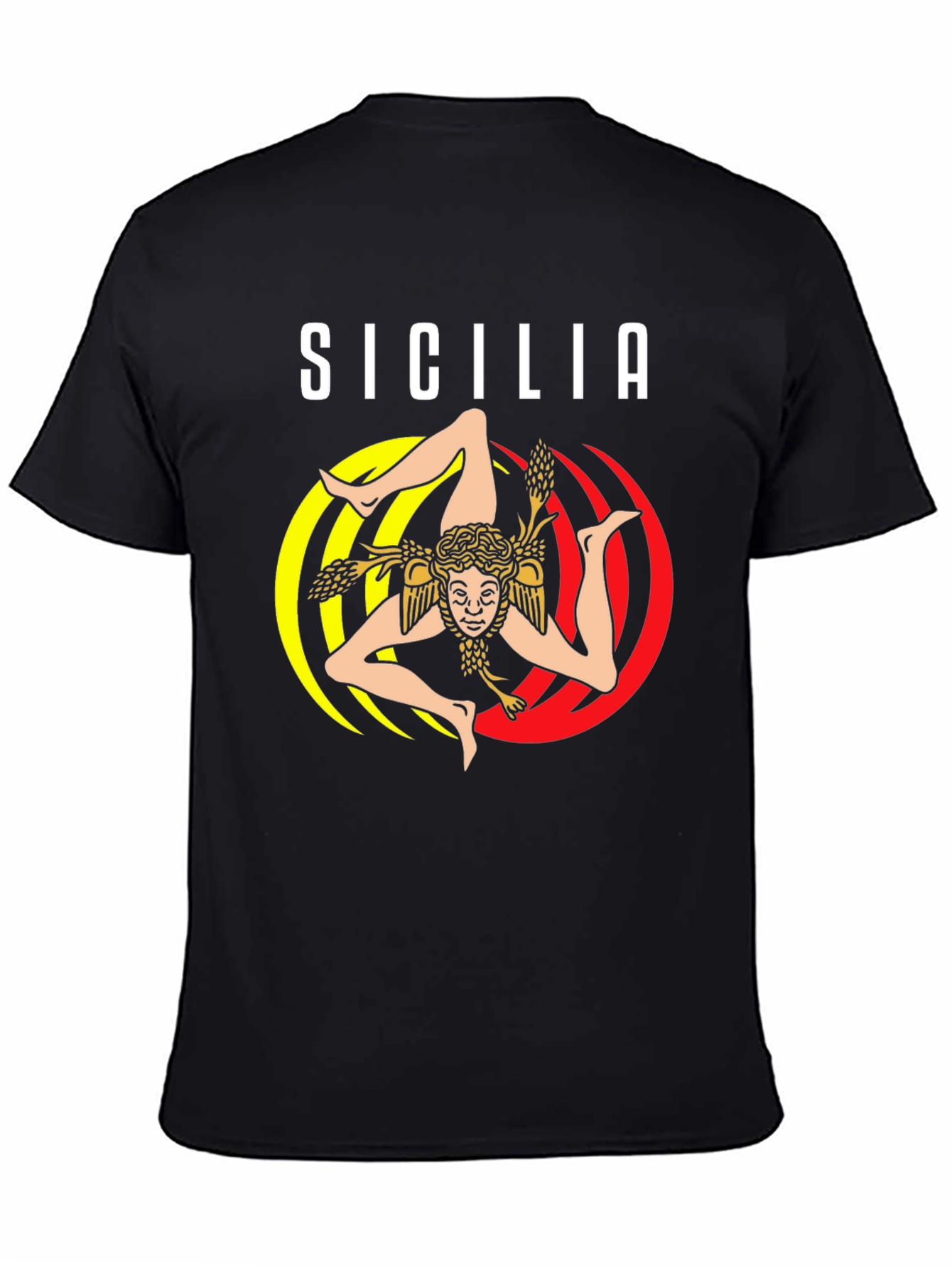 Sicilia Trinacria T-Shirt Italy Souvenir Tee