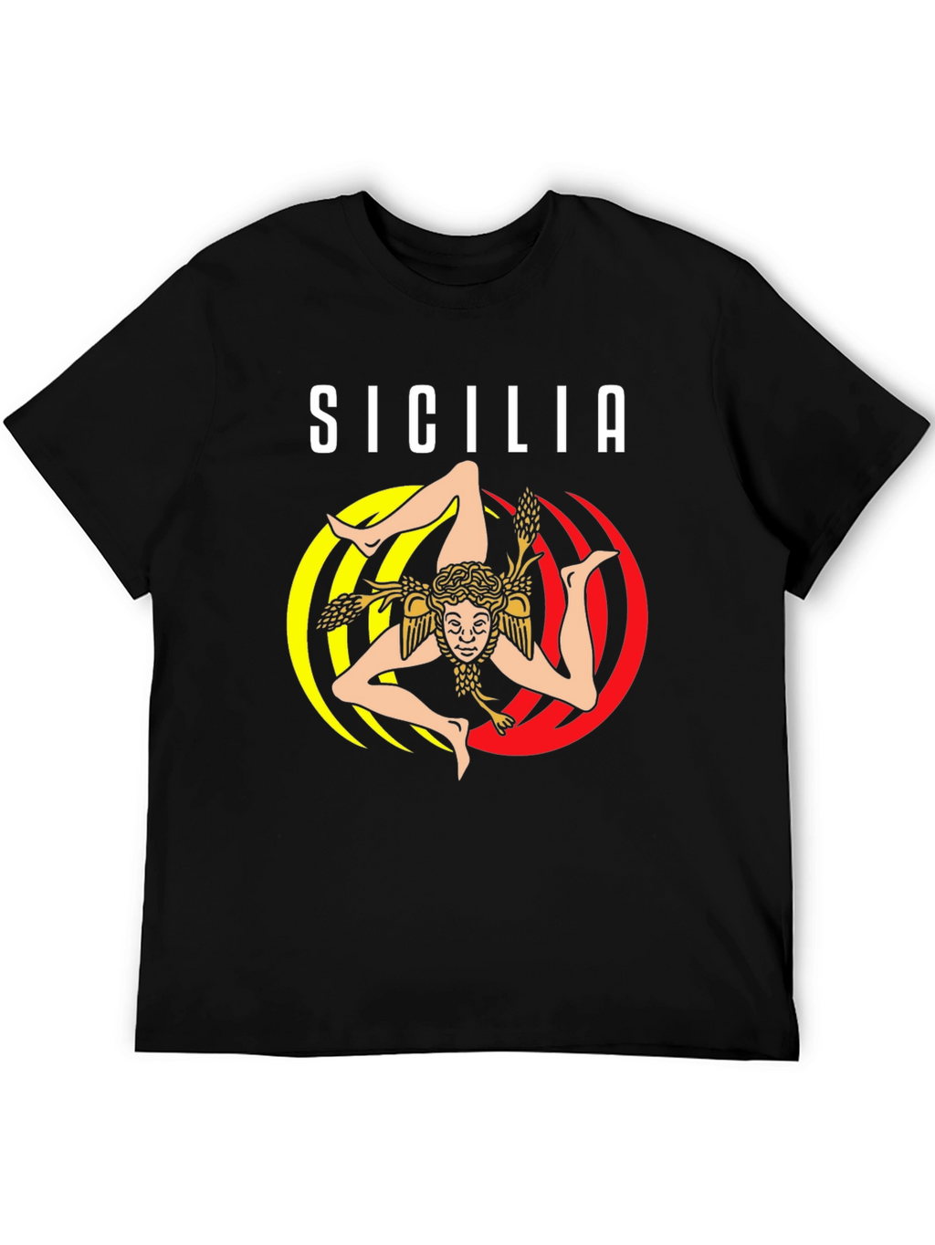 Sicilia Trinacria T-Shirt Italy Souvenir Tee