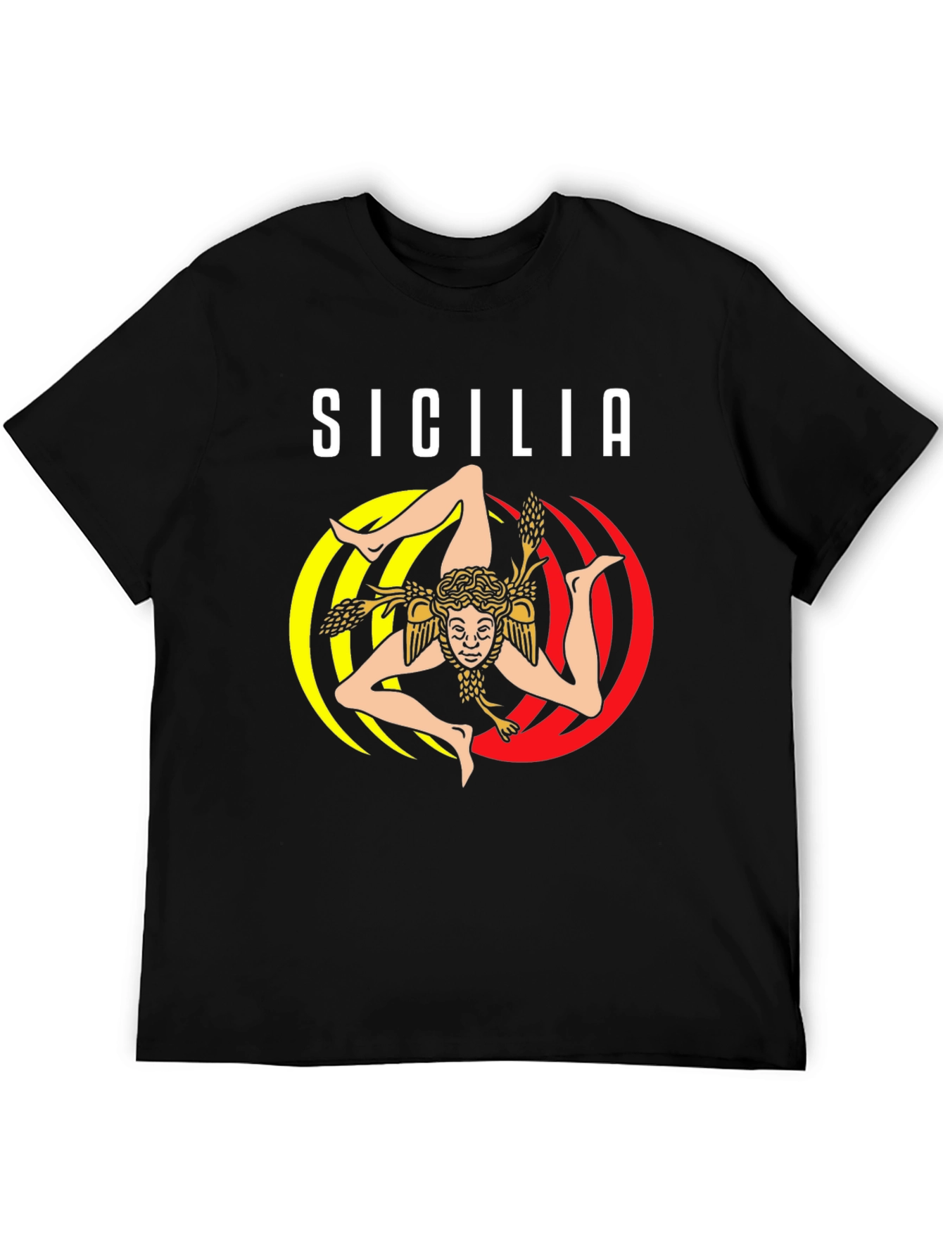 Sicilia Trinacria T-Shirt Italy Souvenir Tee