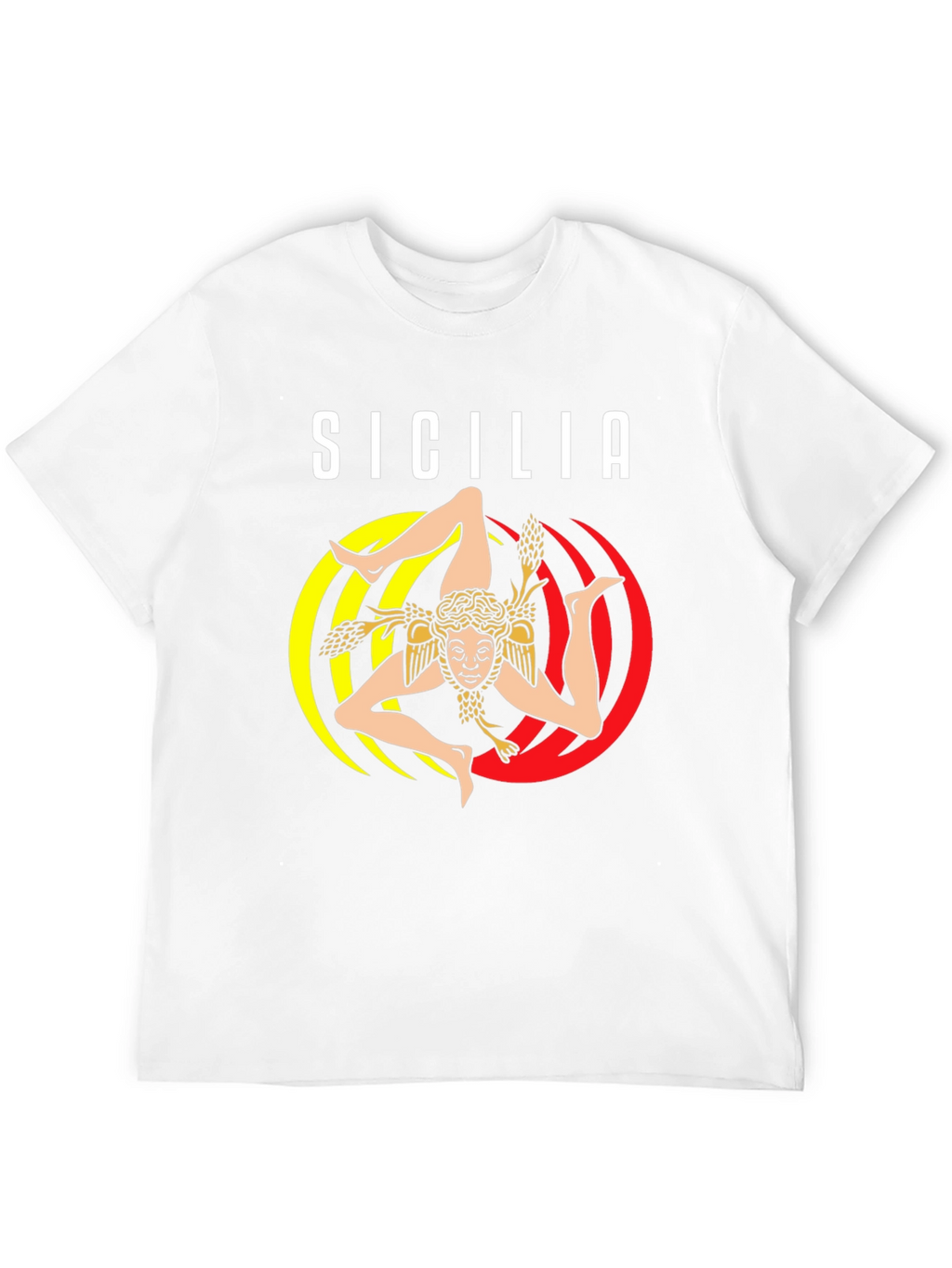 Sicilia Trinacria T-Shirt Italy Souvenir Tee